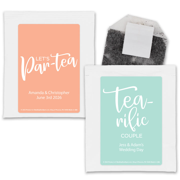 Wedding Favor Tea, Tea-rific Couple, The Perfect Blend, Wedding Favors, Bridal Shower Tea Party, Let's Par-Tea Party Favors