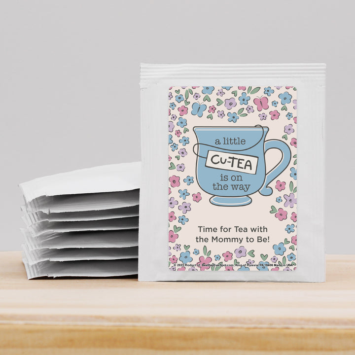 Baby Shower Tea Favors, A Little Cu-Tea is on the Way, Baby Shower Girl