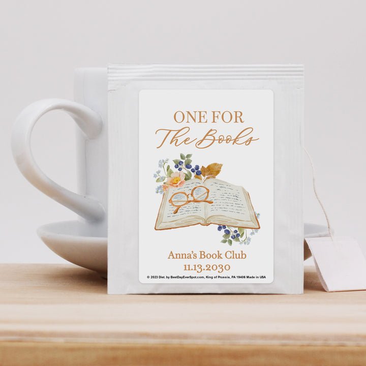 Bridal Shower Tea Favors, Wedding Favor Tea, Personalized Tea, Book Themed Bridal Shower Tea