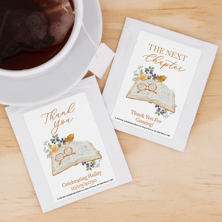 Bridal Shower Tea Favors, Wedding Favor Tea, Personalized Tea, Book Themed Bridal Shower Tea