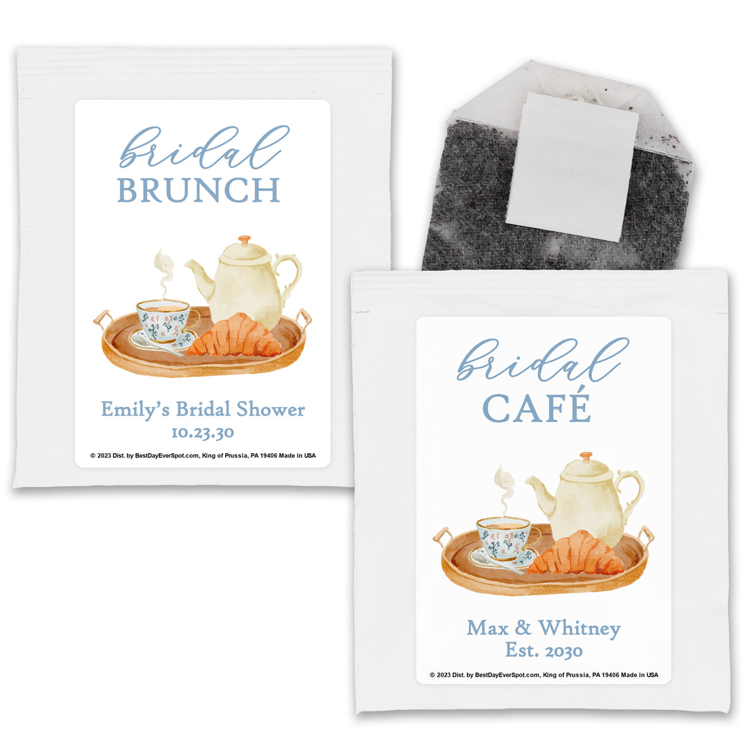 Bridal Shower Tea Favors, Wedding Favor Tea, Bridal Shower Tea Tray, Personalized Tea