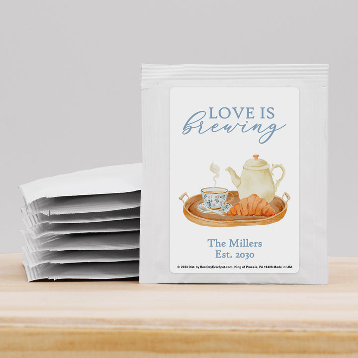 Bridal Shower Tea Favors, Wedding Favor Tea, Bridal Shower Tea Tray, Personalized Tea