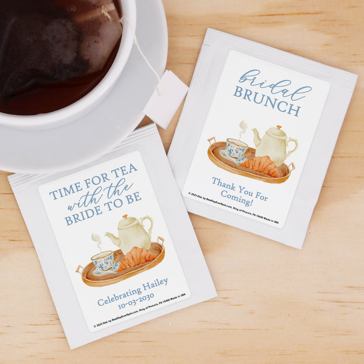 Bridal Shower Tea Favors, Wedding Favor Tea, Bridal Shower Tea Tray, Personalized Tea