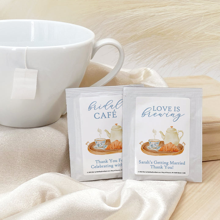 Bridal Shower Tea Favors, Wedding Favor Tea, Bridal Shower Tea Tray, Personalized Tea