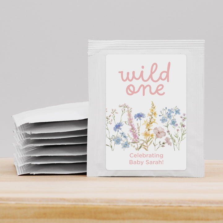Little Wildflower Birthday, Wild One, Two Wild, Wild & Three, Birthday Tea Bags