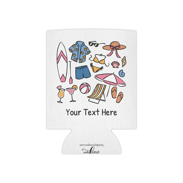 Beach Can Cooler — Personalized Bachelorette Party Can Cooler