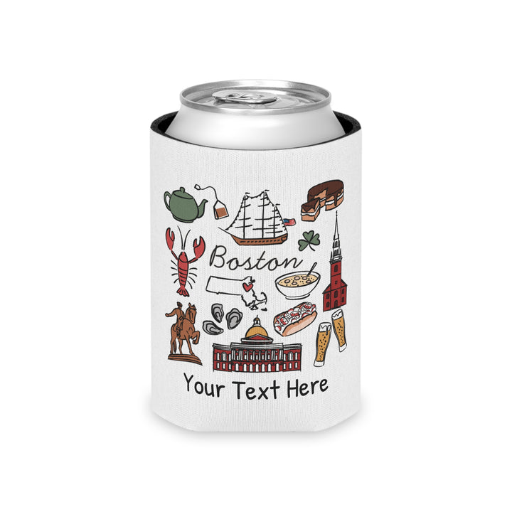 Boston Can Cooler — Personalized Bachelorette Party Can Cooler
