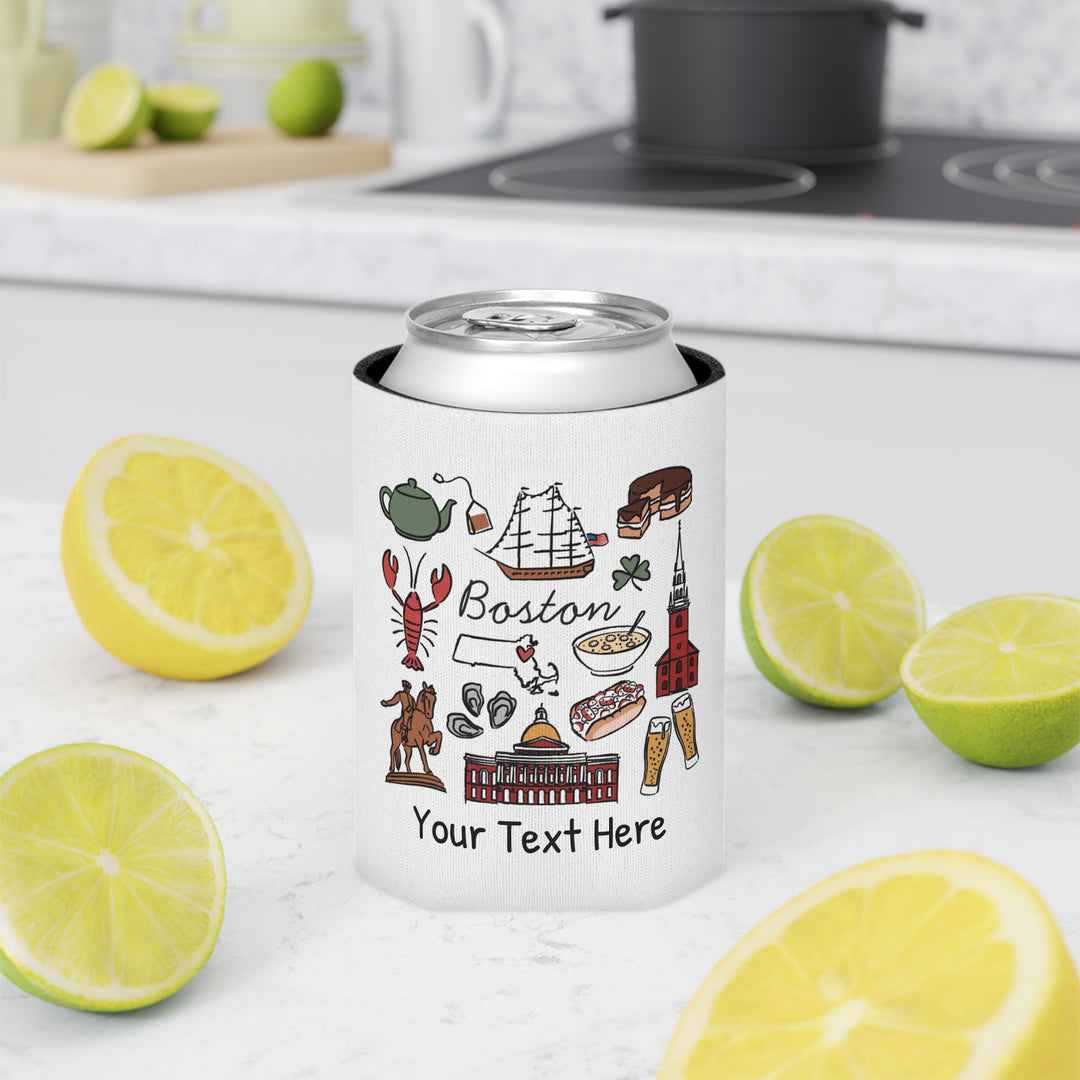 Boston Can Cooler — Personalized Bachelorette Party Can Cooler