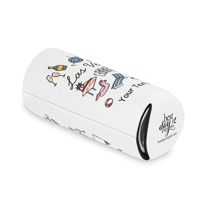 Las Vegas Can Cooler — Personalized Bachelorette Party Can Cooler