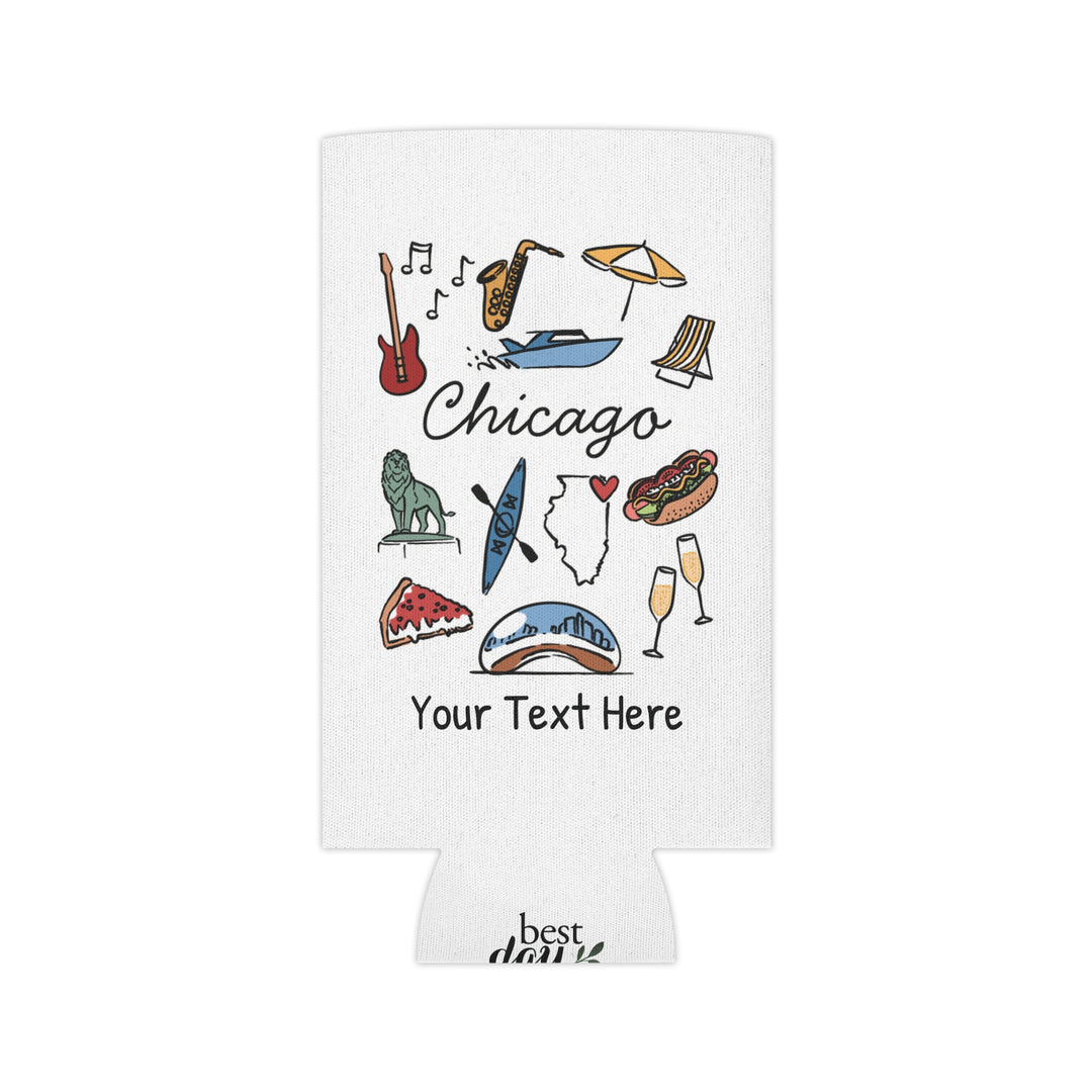 Chicago Can Cooler — Personalized Bachelorette Party Can Cooler