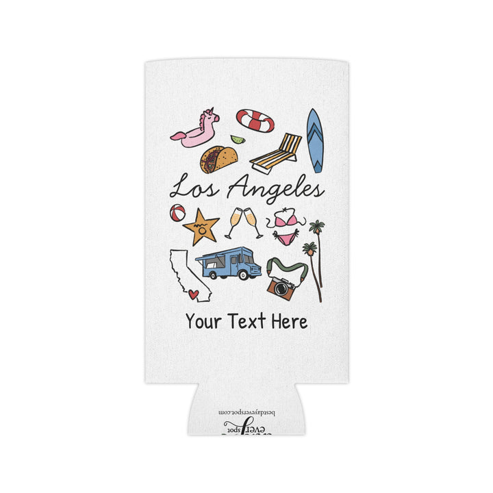 Los Angeles Can Cooler — Personalized Bachelorette Party Can Cooler