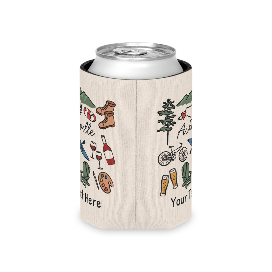 Asheville Can Cooler — Personalized Bachelorette Party Can Cooler