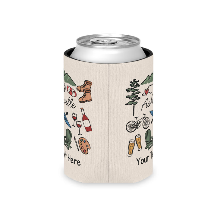 Asheville Can Cooler — Personalized Bachelorette Party Can Cooler