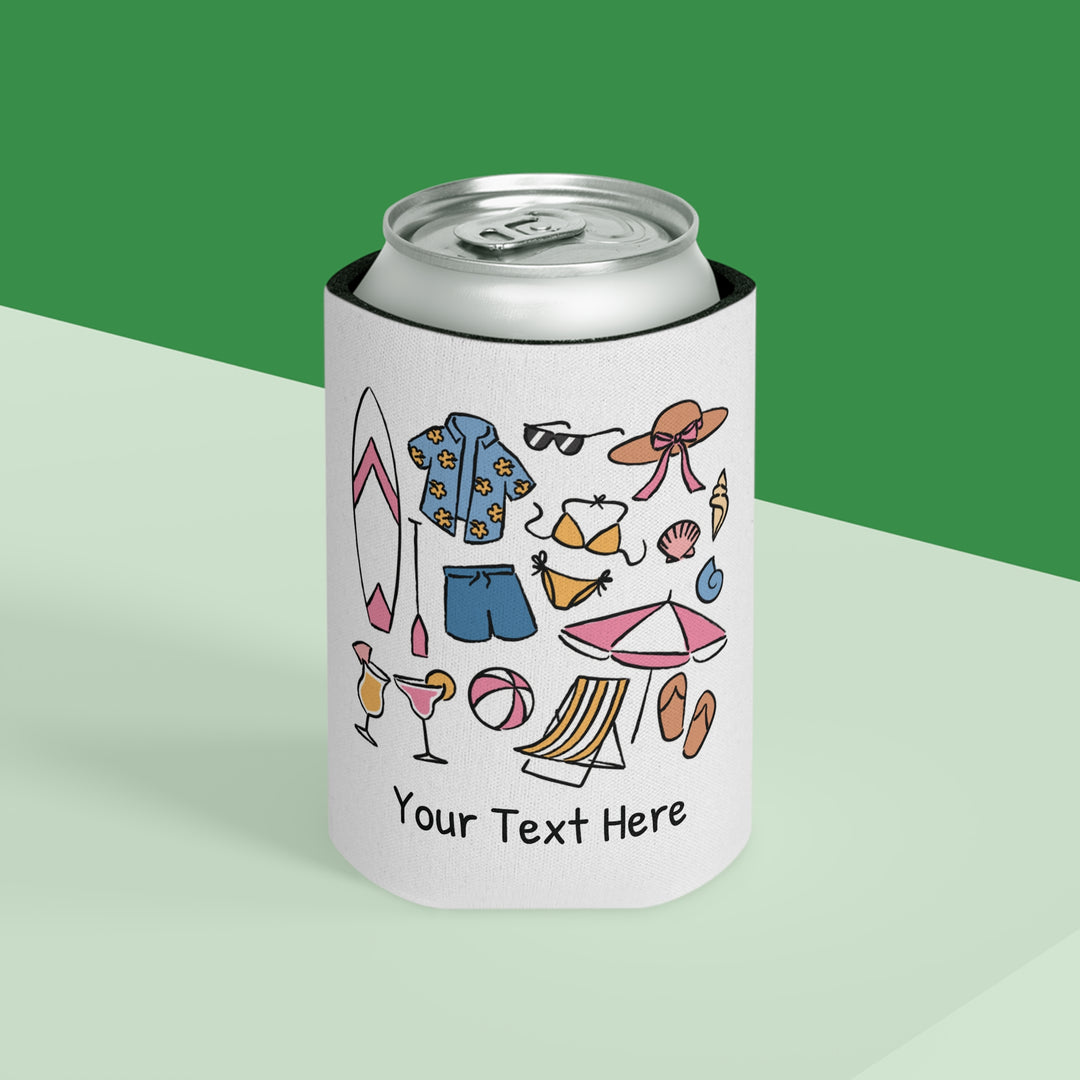 Beach Can Cooler — Personalized Bachelorette Party Can Cooler