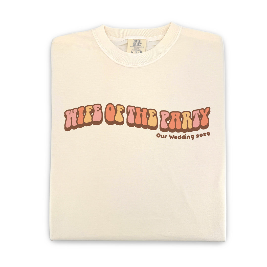 Retro Bride Shirt, Wife of the Party, Bridesmaid Gift, T-Shirt