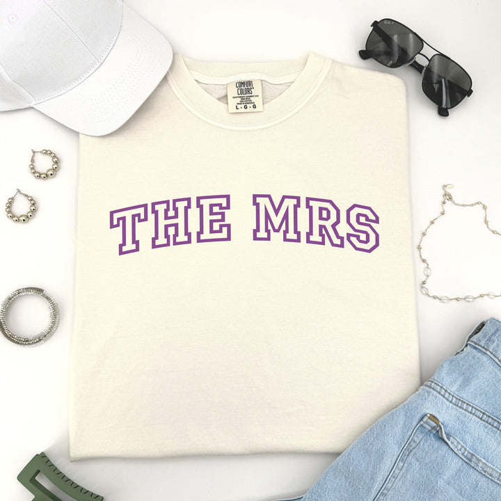 Collegiate Bride Shirt, Wifey, The Mrs, T-Shirt