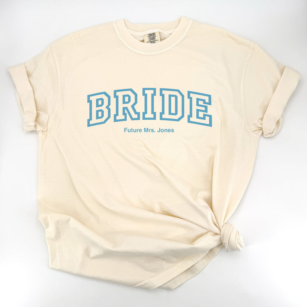 Collegiate Bride Shirt, Wifey, The Mrs, T-Shirt