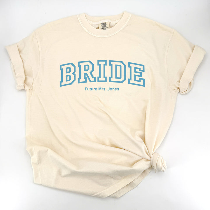Collegiate Bride Shirt, Wifey, The Mrs, T-Shirt