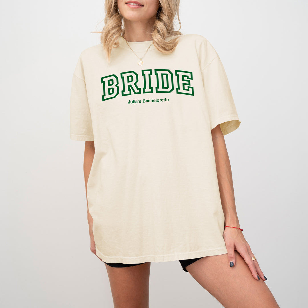 Collegiate Bride Shirt, Wifey, The Mrs, T-Shirt