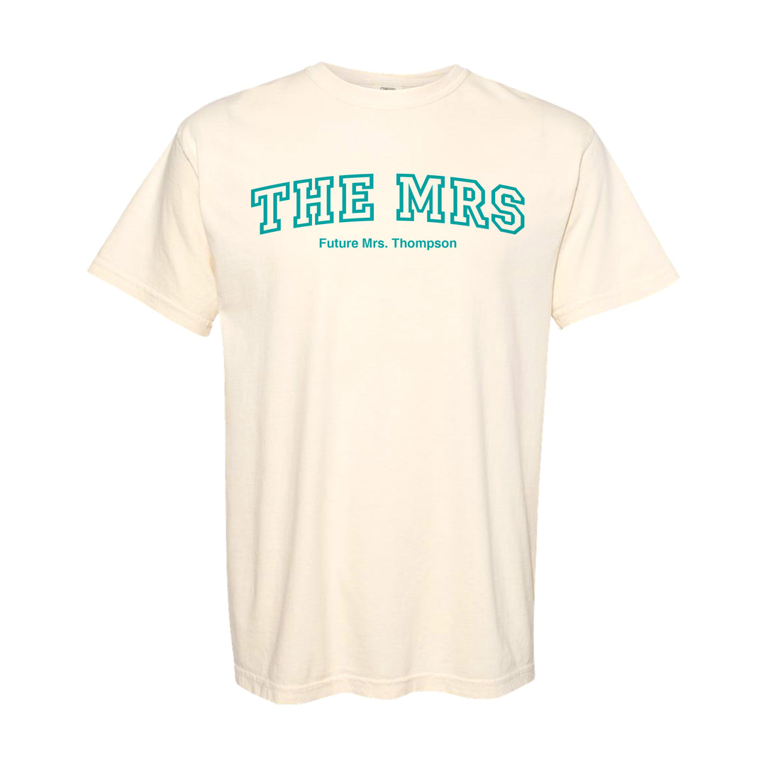 Collegiate Bride Shirt, Wifey, The Mrs, T-Shirt