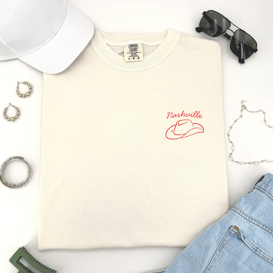 Nashville Bachelorette Doodle, Girls Trip, Two-Sided Design, T-Shirt