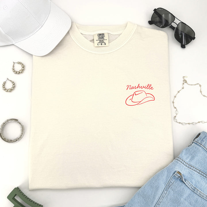 Nashville Bachelorette Doodle, Girls Trip, Two-Sided Design, T-Shirt