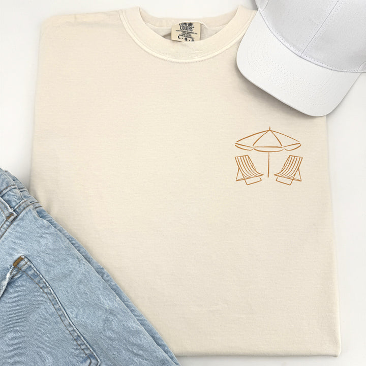 Beach Bachelorette Doodle, Girls Trip, Two-Sided Design, T-Shirt