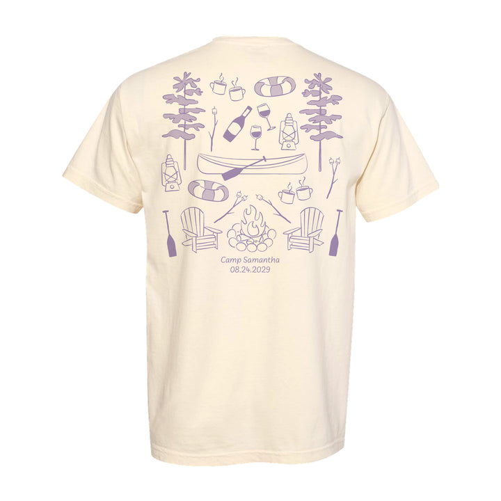 Lake Bachelorette Doodle, Girls Trip Tee, Two-Sided Design, T-Shirt