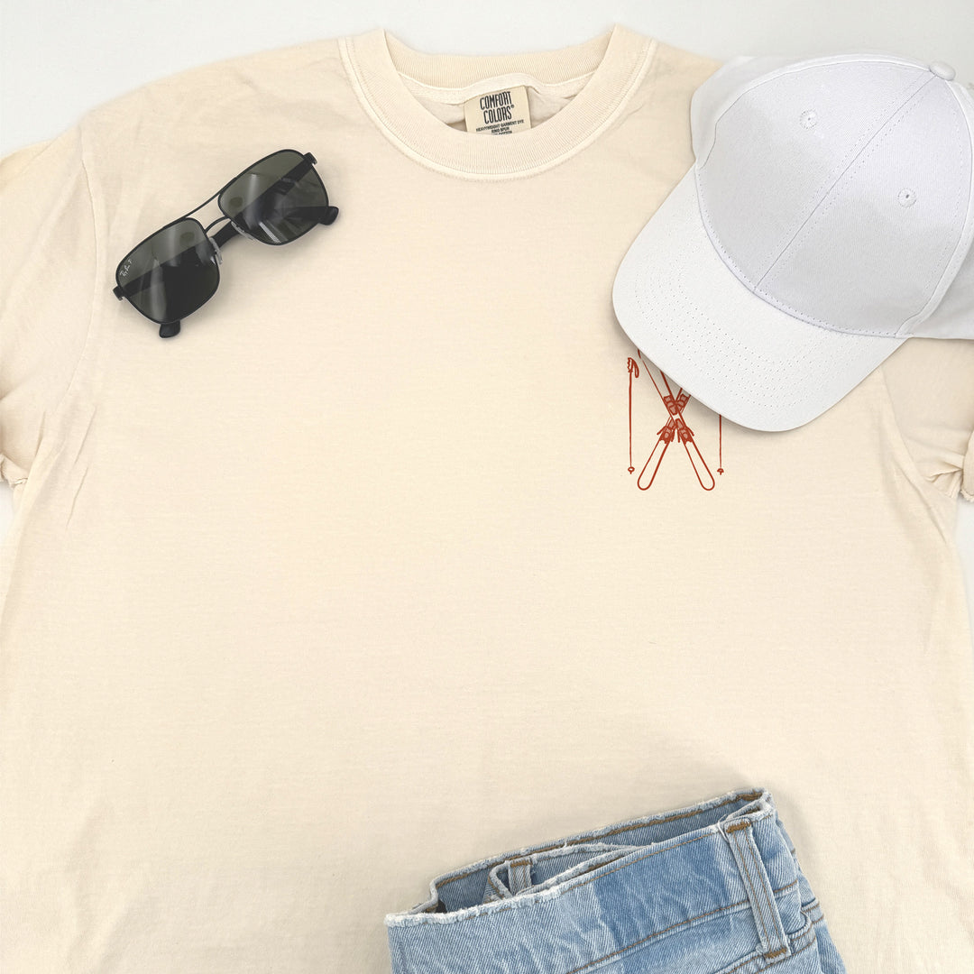 Ski Bachelorette Doodle, Girls Trip, Two-Sided Design, T-Shirt