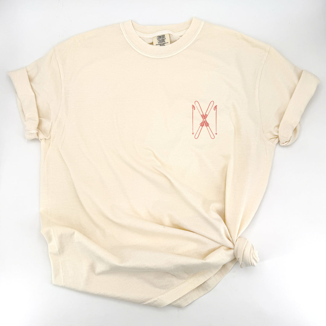 Ski Bachelorette Doodle, Girls Trip, Two-Sided Design, T-Shirt