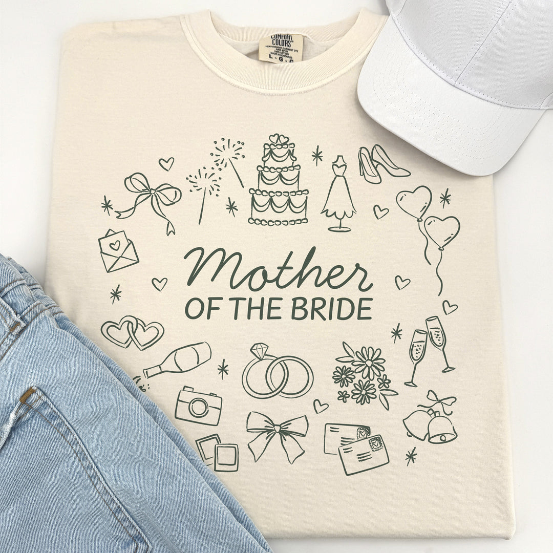 Bridal Doodle Icon Shirt, Bridesmaid Gift, T-Shirt