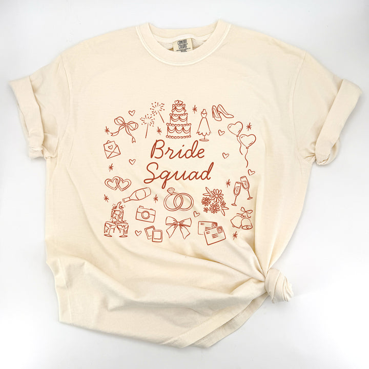 Bridal Doodle Icon Shirt, Bridesmaid Gift, T-Shirt