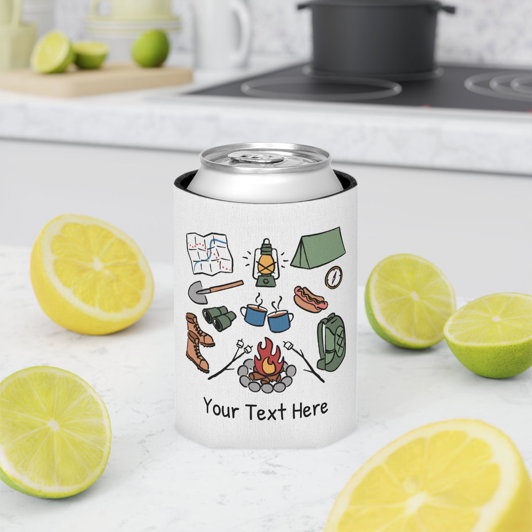 Camping Can Cooler — Personalized Bachelorette Party Can Cooler