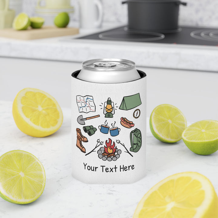 Camping Can Cooler — Personalized Bachelorette Party Can Cooler