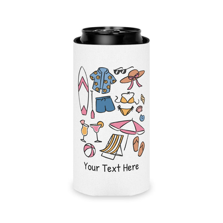Beach Can Cooler — Personalized Bachelorette Party Can Cooler