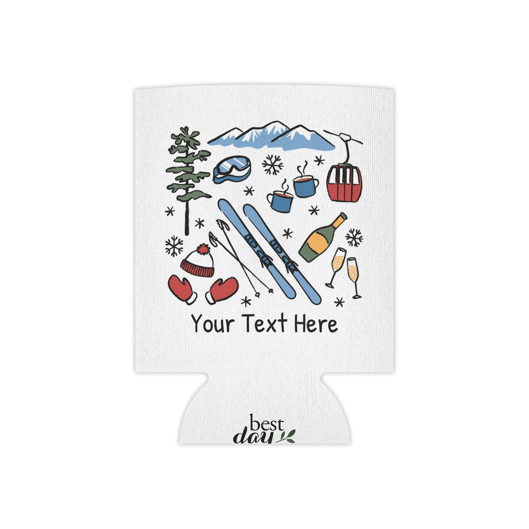 Ski Can Cooler — Personalized Bachelorette Party Can Cooler