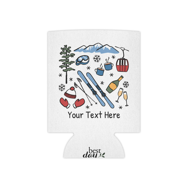 Ski Can Cooler — Personalized Bachelorette Party Can Cooler