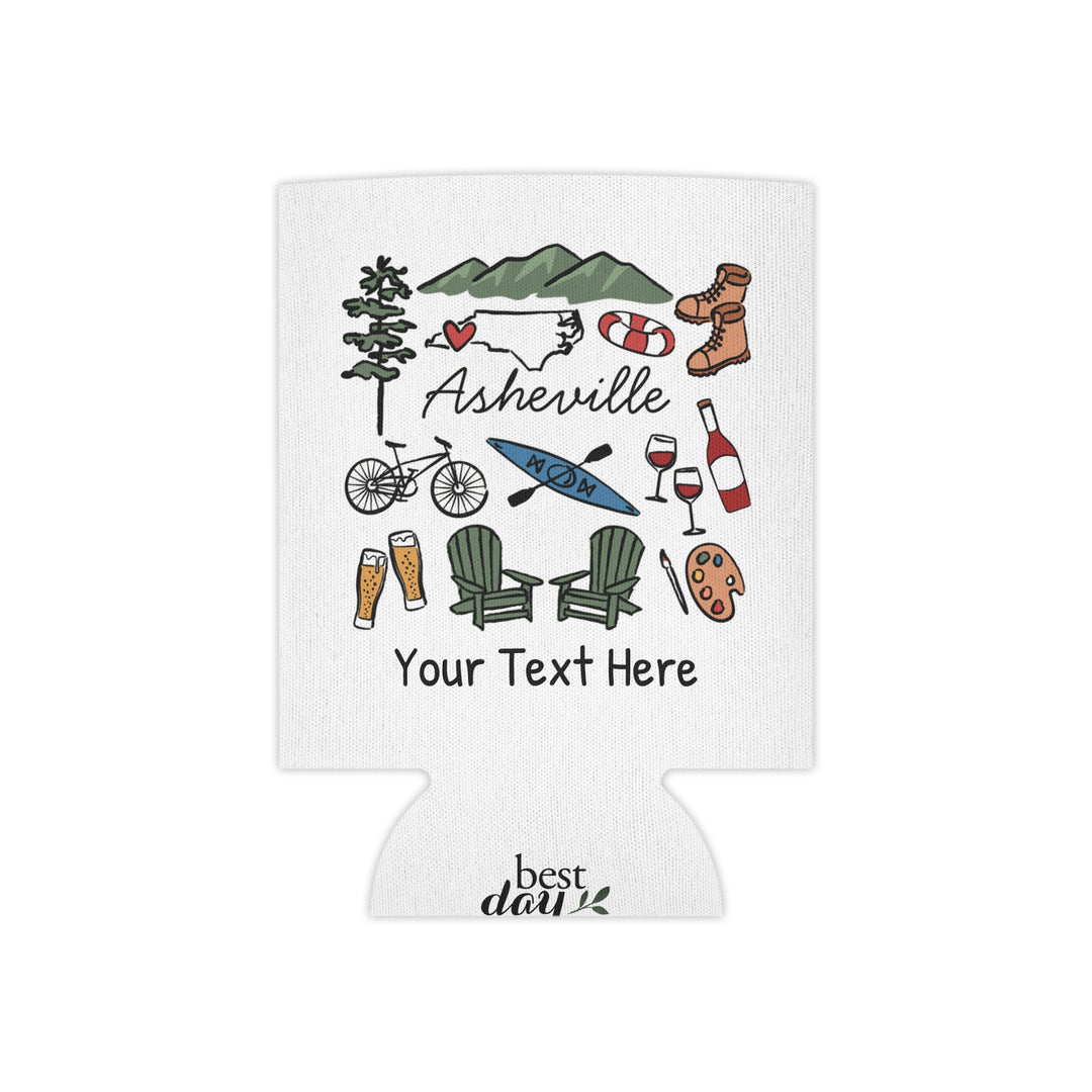 Asheville Can Cooler — Personalized Bachelorette Party Can Cooler