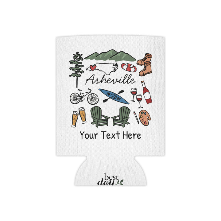Asheville Can Cooler — Personalized Bachelorette Party Can Cooler