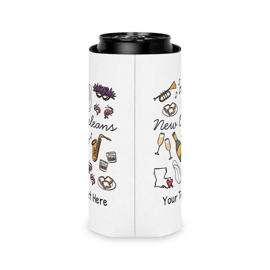 New Orleans Can Cooler — Personalized Bachelorette Party Can Cooler