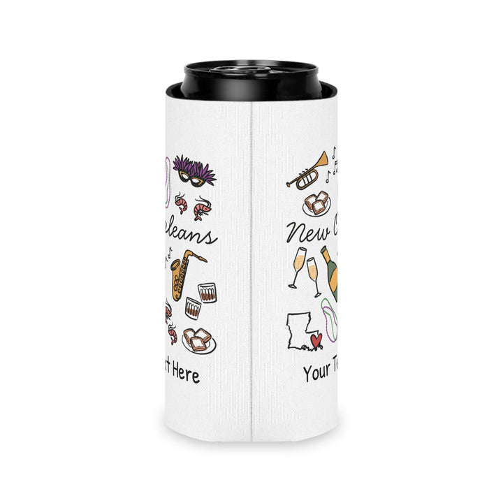 New Orleans Can Cooler — Personalized Bachelorette Party Can Cooler