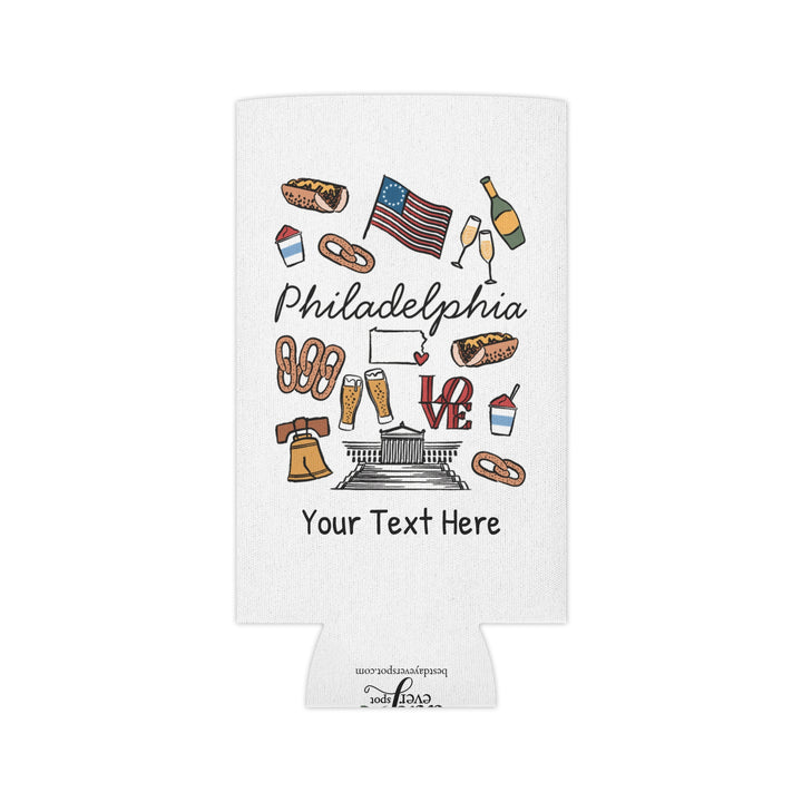 Philadelphia Can Cooler — Personalized Bachelorette Party Can Cooler