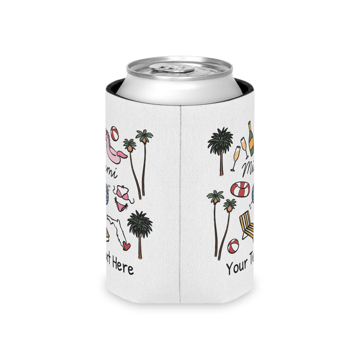 Miami Can Cooler — Personalized Bachelorette Party Can Cooler