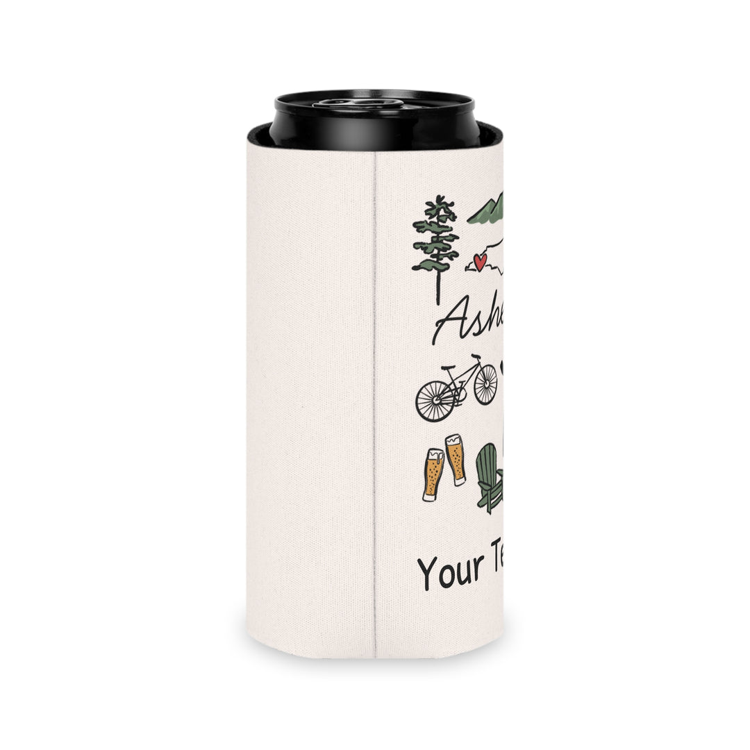 Asheville Can Cooler — Personalized Bachelorette Party Can Cooler