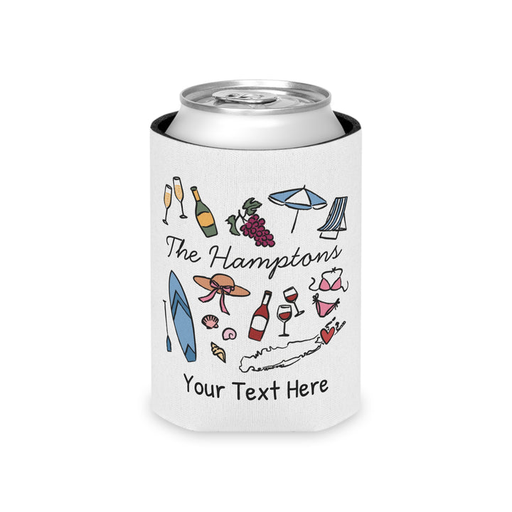 Hamptons Can Cooler — Personalized Bachelorette Party Can Cooler