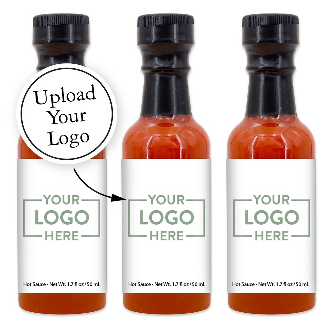 Custom Hot Sauce, Custom Hot Sauce Bottle, Hot Sauce Favor - Hot Sauce Gifts Promotional Product/Bulk with Your Logo/Customized, 1.7 oz