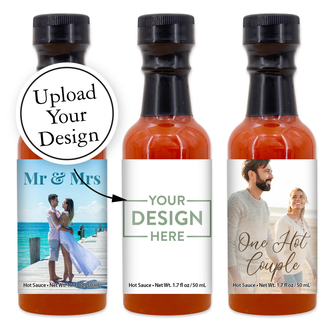 Hot Sauce Favor, Hot Sauce Wedding Favors, Custom Hot Sauce, Wedding Favors for Guests in Bulk, Bridal Shower Favor, Hot Sauce Gift, 1.7 oz