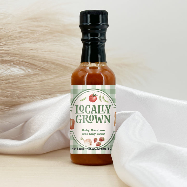 Locally Grown, Baby Shower, 1.7 oz Bottle of Hot Sauce