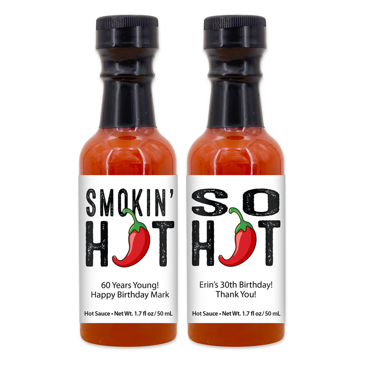 Hot Sauce Birthday Party Favors, Hot Sauce Gift, Wedding Favors, Mini Hot Sauce, Custom Hot Sauce, Smokin Hot, Still Hot, Hot Mama