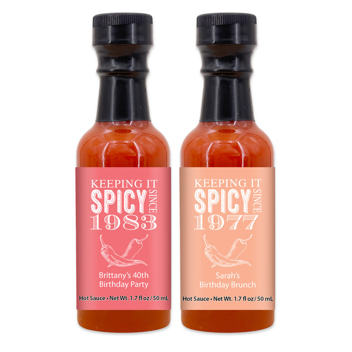 Hot Sauce Gift, Anniversary Party Favors, Custom Hot Sauce, Birthday Party Favors